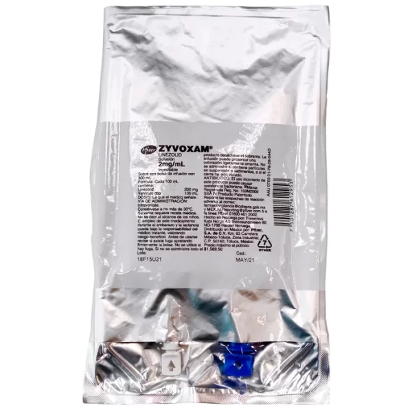 ZYVOXAM 2 MG SOL INY 300 ML