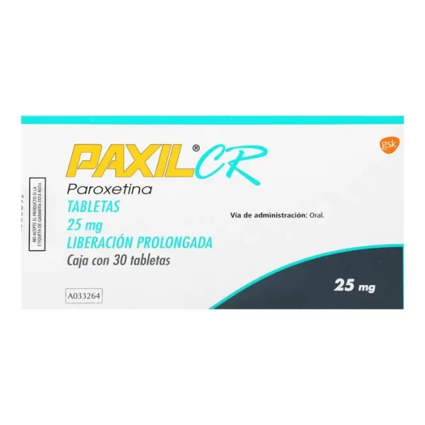 PAXIL CR TABS 25MG 30´S