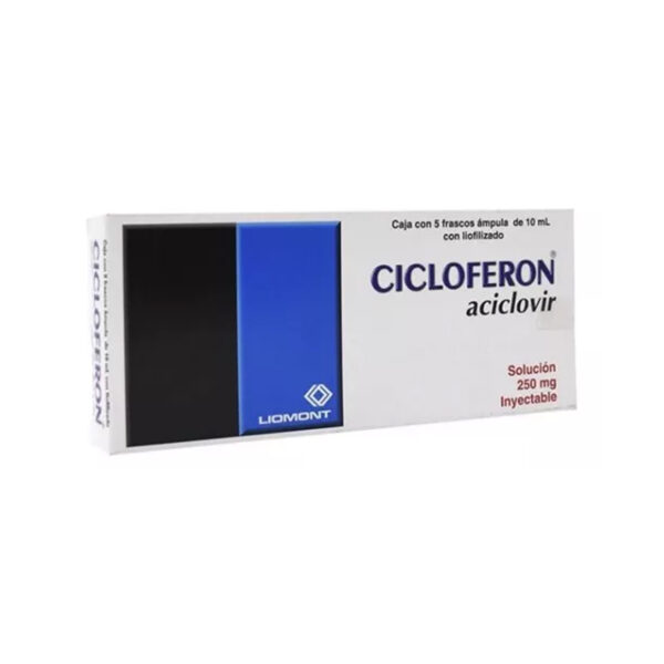 CICLOFERON INY. 250 MG. CAJA C/5 FCOS. AMP. C/LIOFILIZADO